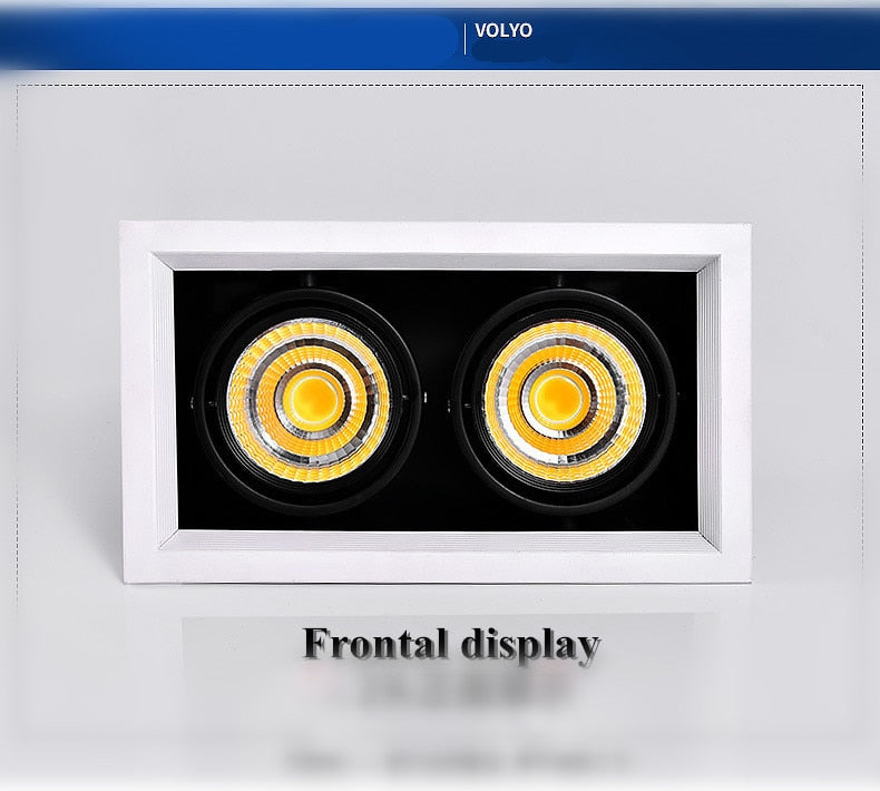 Double Dimmable Led downlight light Ceiling Spot Light 10w 20W 30W ac85-240V ceiling recessed Lights Indoor Lighting