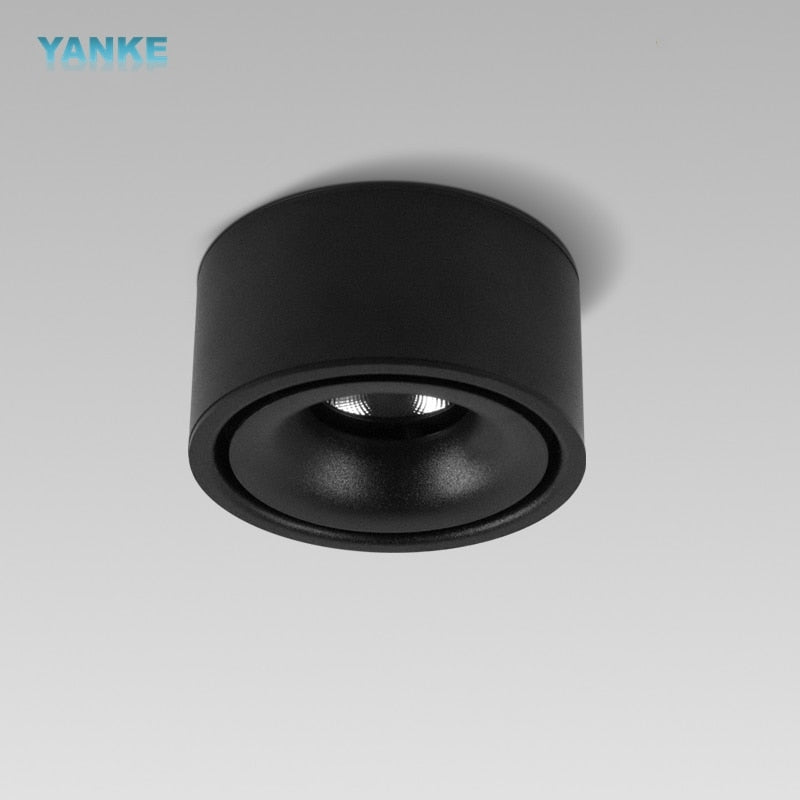 Round led downlight living room corridor aisle light without opening hole Ming mounted ceiling spotlight thin cob ceiling light