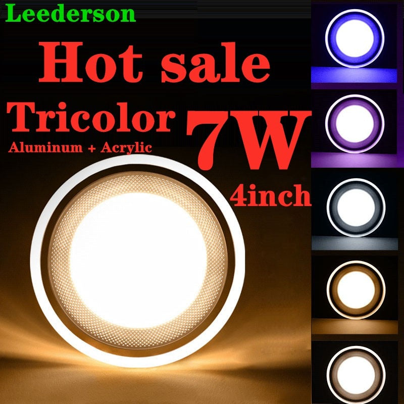 Downlight 5W Led Downlight Ac220v Six Color Recessed Downlight Ceiling Kitchen Living Room Indoor Spot Ceiling Light