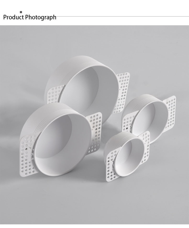 Saiyo Trimless Round COB Led Downlights High End Recessed Ceiling Spot Lights Lamps For Indoor Residential Home