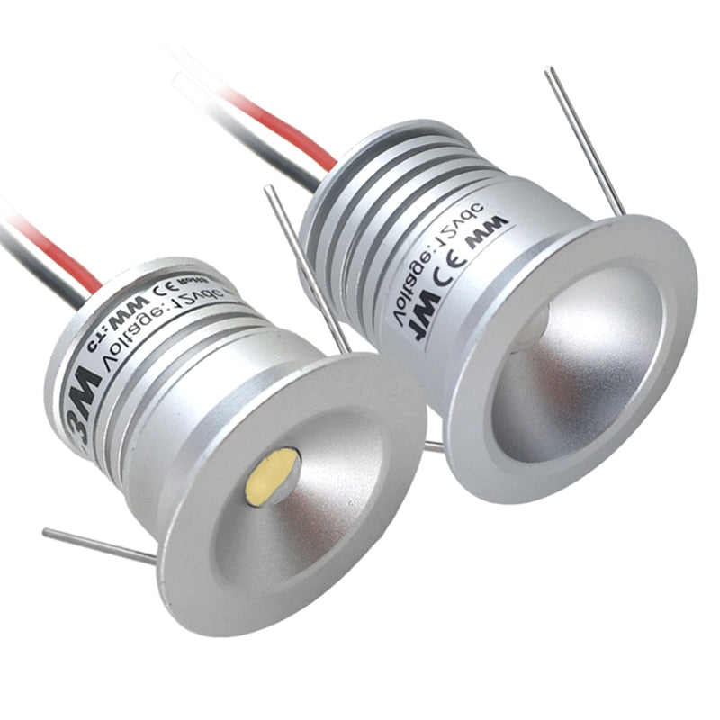Hotel Sauna Light IP65 1W 12V 25mm Mini Ceiling Downlight LED Spot Lighting + IP67 Driver Adapter Stair Bathroom Lamp