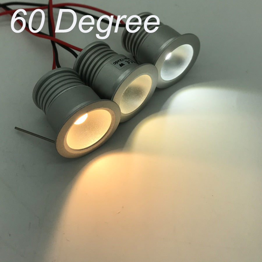 Hotel Sauna Light IP65 1W 12V 25mm Mini Ceiling Downlight LED Spot Lighting + IP67 Driver Adapter Stair Bathroom Lamp