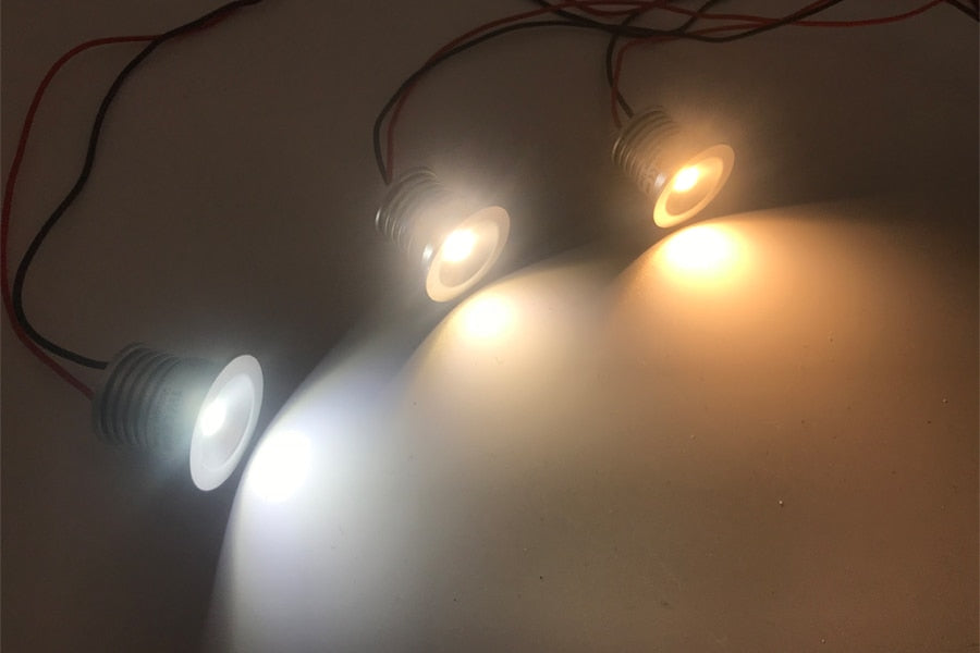 Hotel Sauna Light IP65 1W 12V 25mm Mini Ceiling Downlight LED Spot Lighting + IP67 Driver Adapter Stair Bathroom Lamp