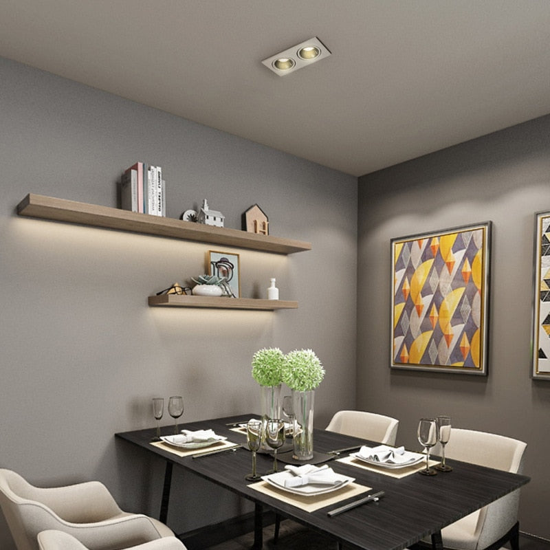 Recessed Led Downlight 7W 14W 10W 20W 110V 220V Bulb Ceiling Deep Anti-glare Indoor Spot Lighting For Home Office Stores Lamp