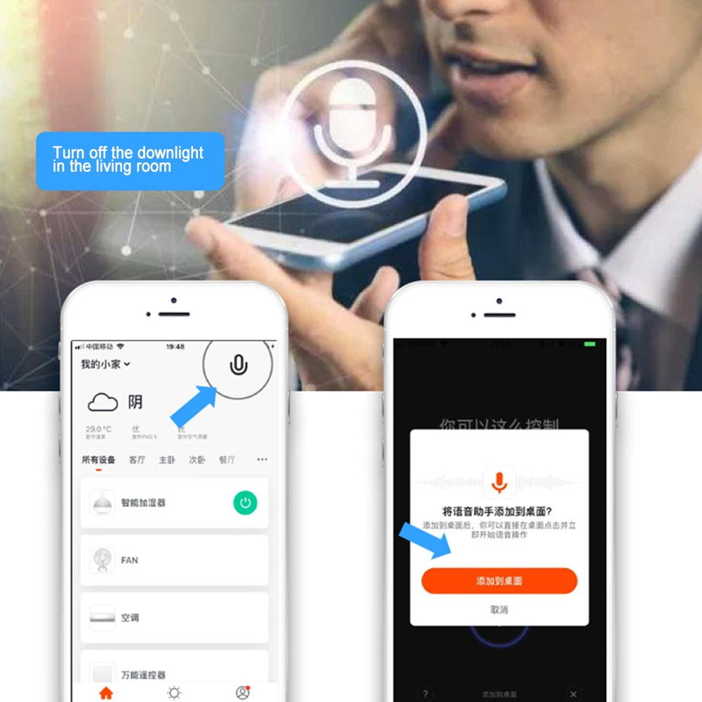 RGB LED Down Light WiFi Smart life Ceiling Downlight Phone App Control Warm Cold White Change Color by Alexa Google Home 5/7/9W