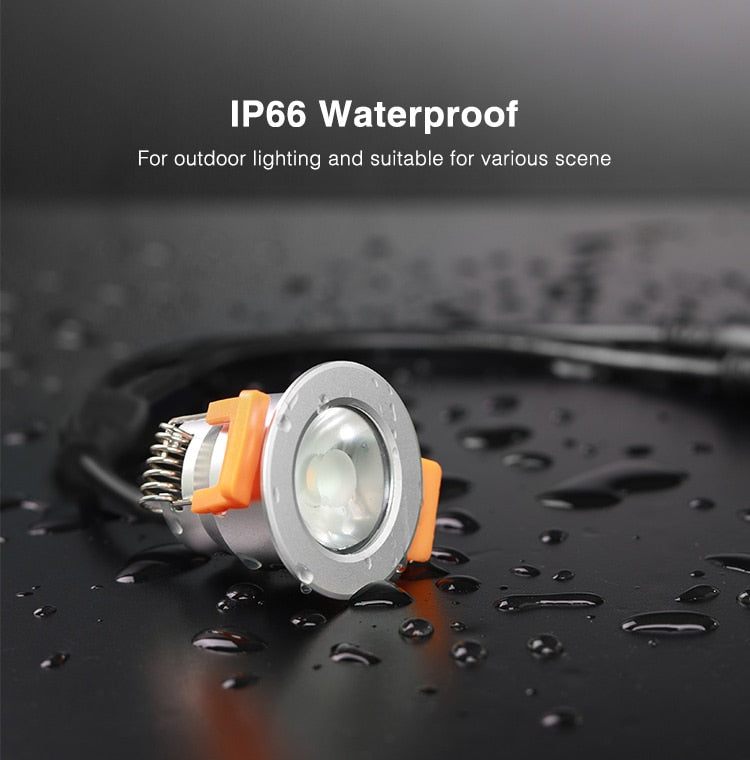 3W Mini LED Downlight Single Color CCT RGB RGBW Dimmable Waterproof Cabinet Lamp Wardrobe Jewelry Showcase Spot Lights