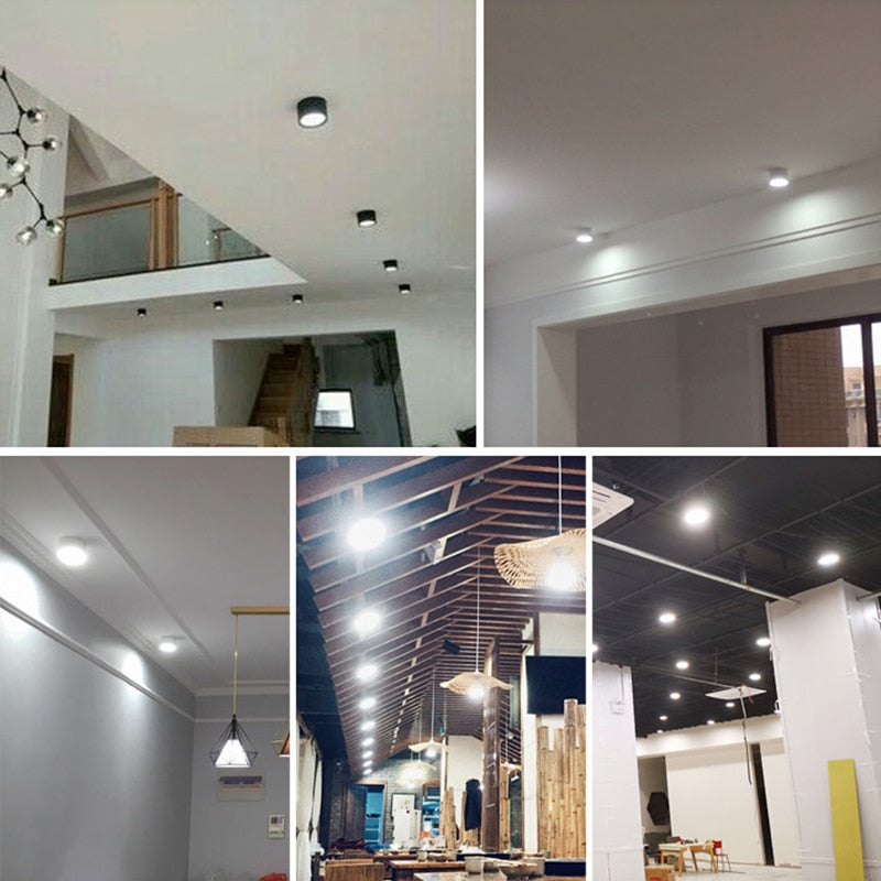 Surface Mounted Ceiling Downlight 5W 10W 15W 20W 85-265V lamp Led downlights Ceiling Spot light +led driver AC85-265V