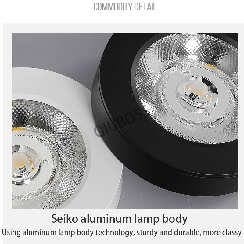 Round LED Wall Lights Surface Mounted LED Ceiling Lamp 3W/5W/7W/9W/12W/15W Ultra-thin Driverless COB Downlight Indoor Lighting