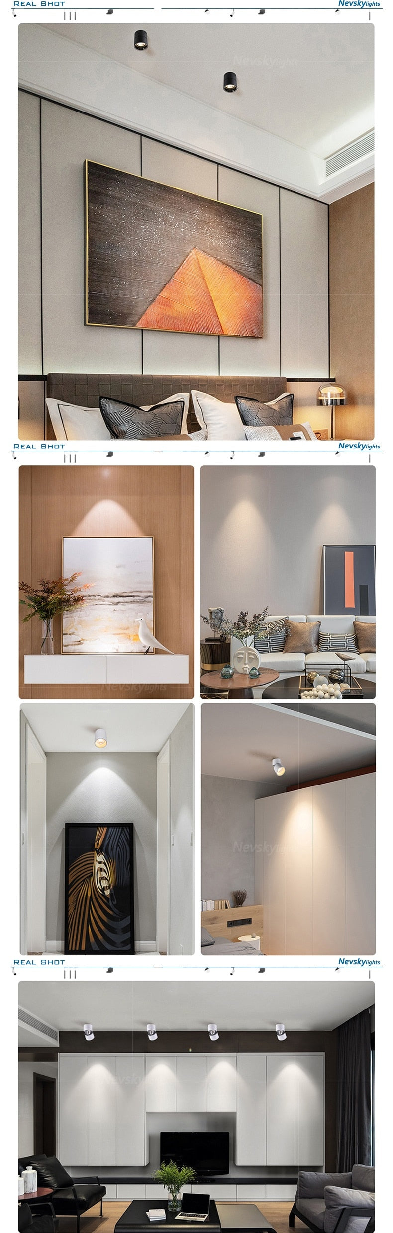 Led Surface Mounted Ceiling Downlight bedroom Adjustable LED Bulb SPOTS DIRIGIBLES Living Room led ceiling spot light fixtures