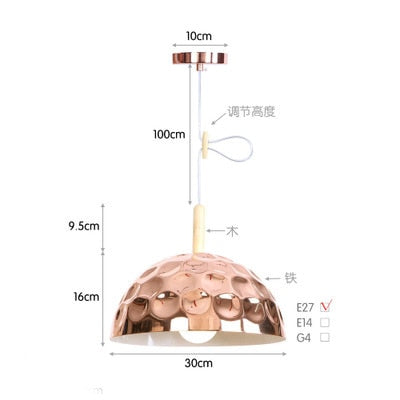 Nordic led chandelier long downlight Kitchen Restaurant Bar cone chandelier decorative chandelier bedside Chandelier