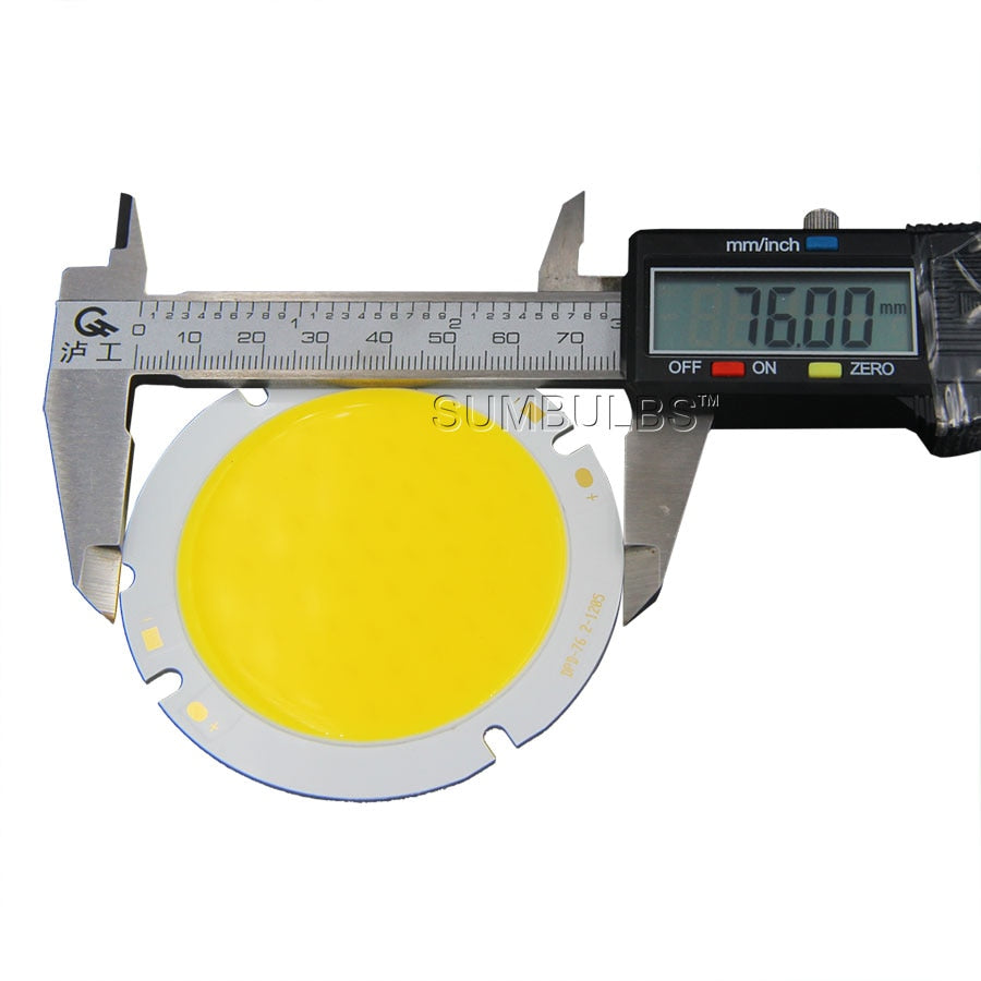 LED COB Chip 76MM Round On Board Lamp DC30-33V 20W 30W LED Light Bulb Source for Spotlight Downlight Warm Natural Cold White