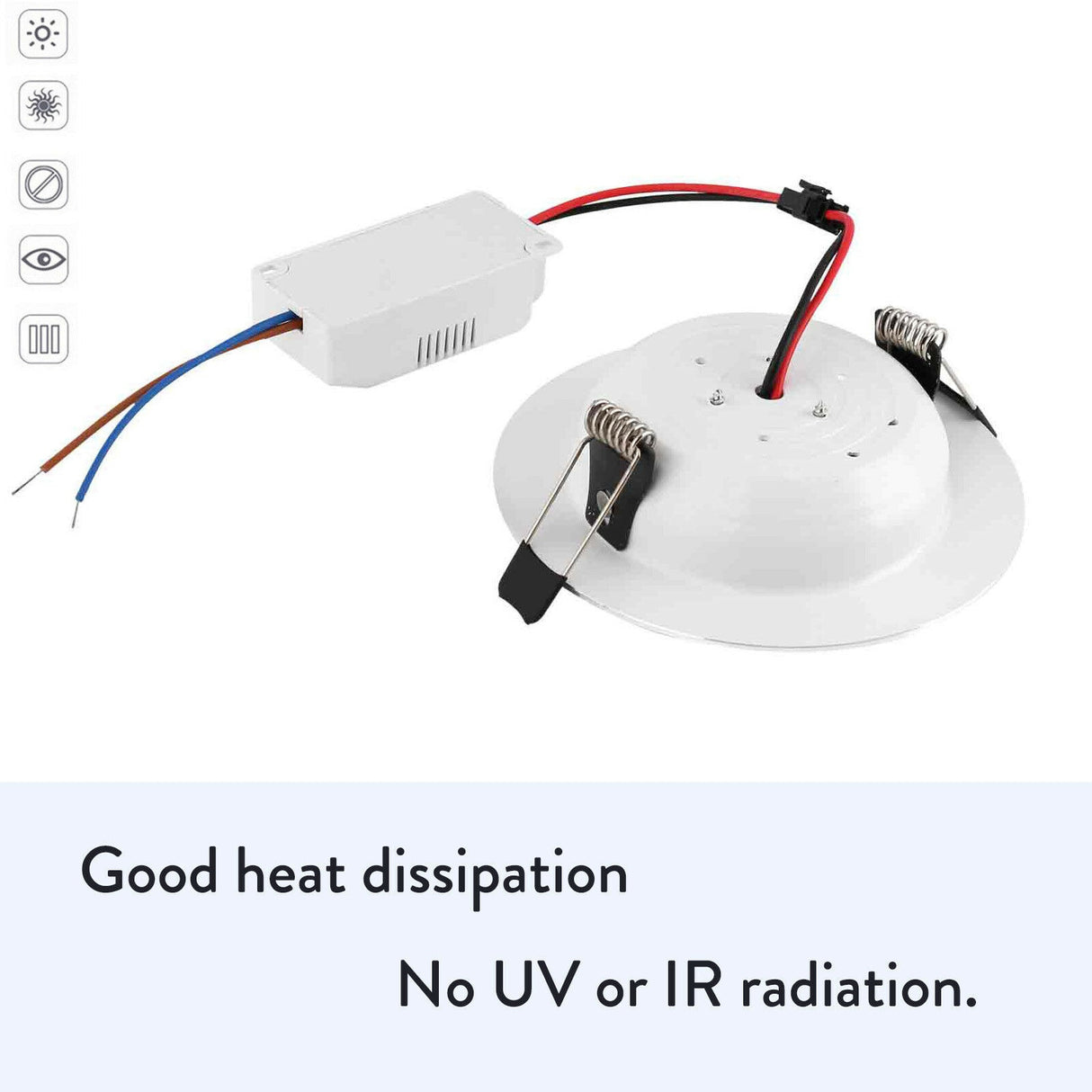 Dimmable LED Ceiling Down Light Recessed Panel Lamp Downlight Ultra-Bright Cool White Warm White AC 220V Spotlight Bulb