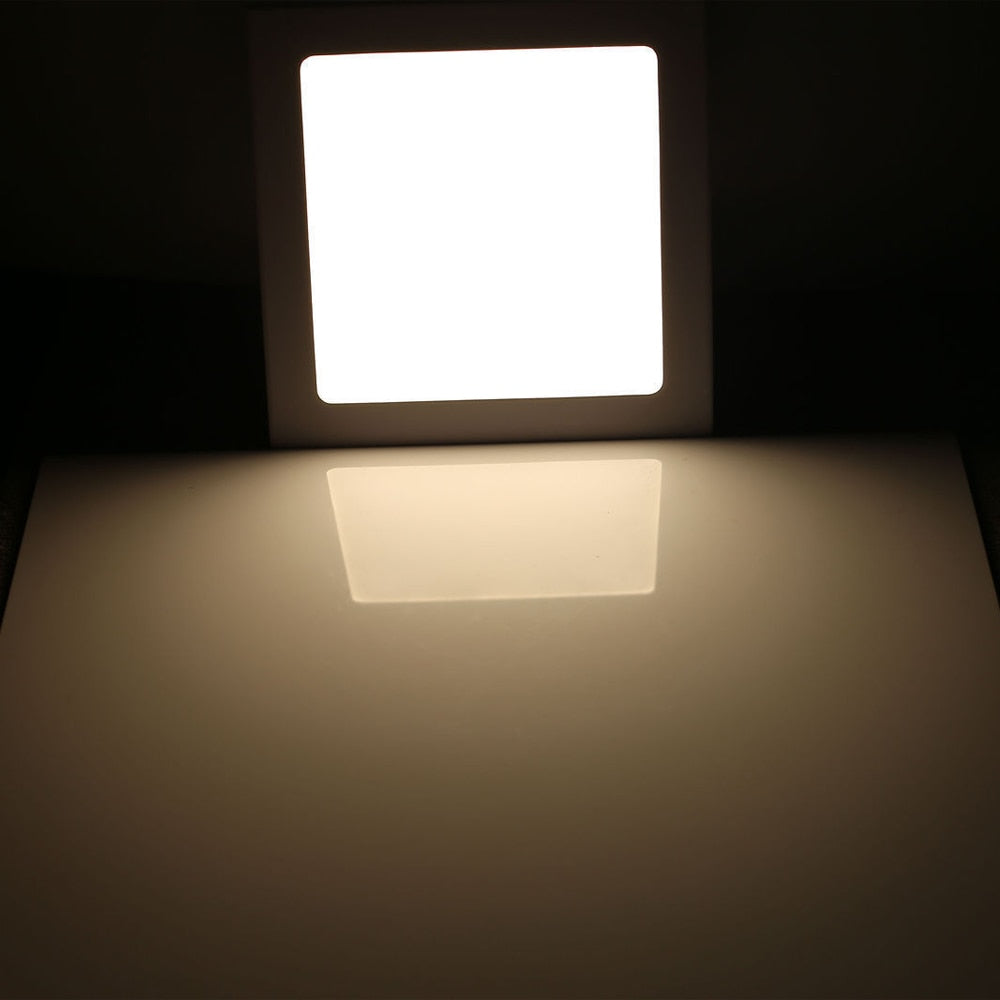 Ultra Thin 6W - 21W Square LED Ceiling Light White Recessed Panel Downlight Spotlight Lamp 110V-240V for Indoor Bedroom Kitchen