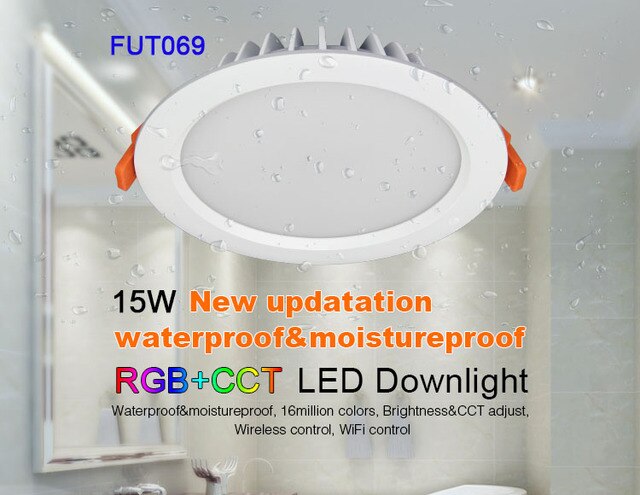 Miboxer 6W/9W/12W/15W/18W RGB+CCT LED Downlight Dimmable LED Ceiling Spotlight AC110V 220V FUT063/FUT066/FUT068/FUT069/B8/iBox1