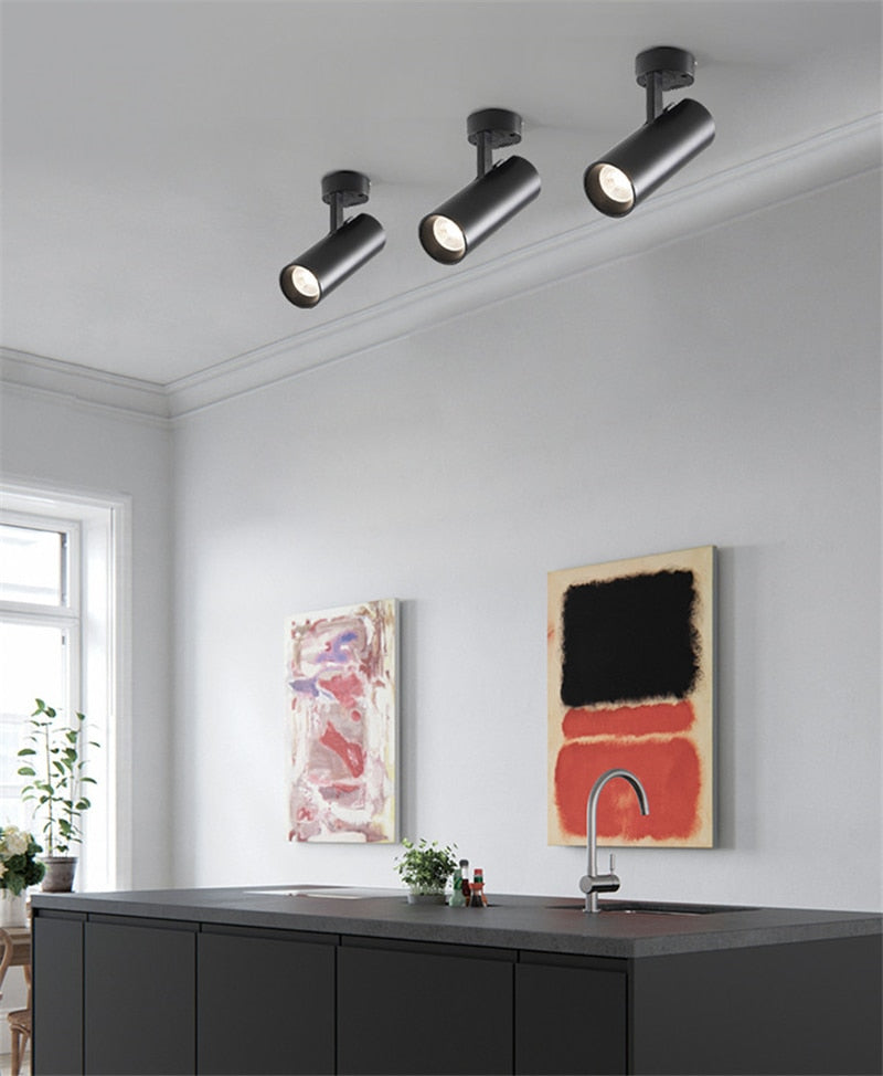 Surface Mounted LED Downlights Foldable 360° Rotatable LED Ceiling Spot lights 12W 20W 30W LED Lamps Background Wall Lighting