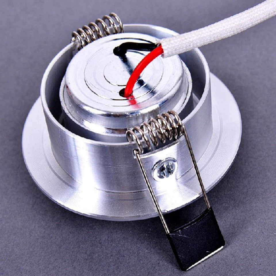 GD 4pcs 1W 3W LED Recessed Spot 110V 220V Dimmable LED Ceiling Fixture Dimmable LED Spot Downlight Interior Home Living Room