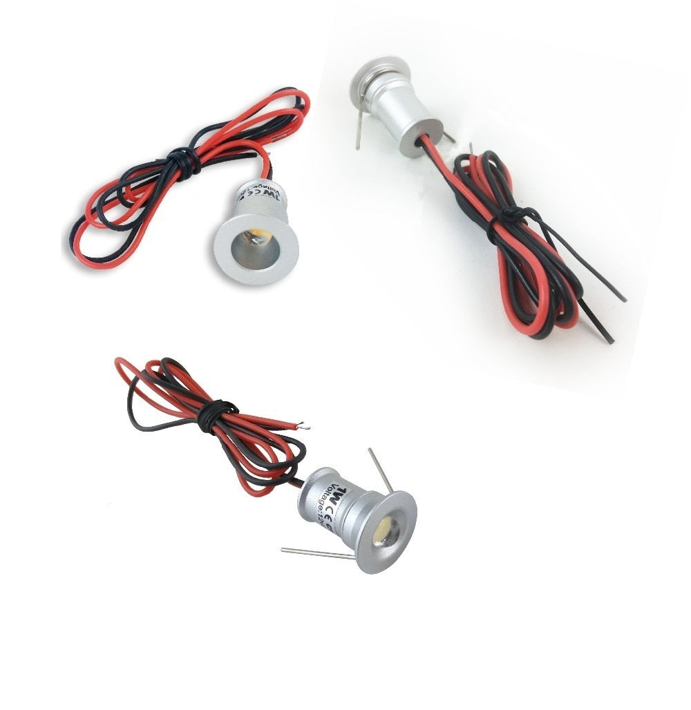 Ceiling Spot Light 30D/120D, Mini 1W Downlights, Led SpotLight DC3V/300mA, DIY Lamp For Home Lighting, 15mm Cutout 6pc