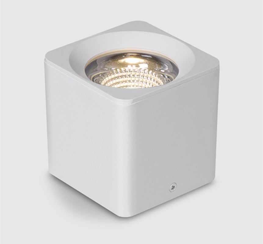 New square dimmable COB LED downlight 7W 9W 12W LED ceiling spotlight AC85~265V LEDceiling light warm/cool white indoor lighting