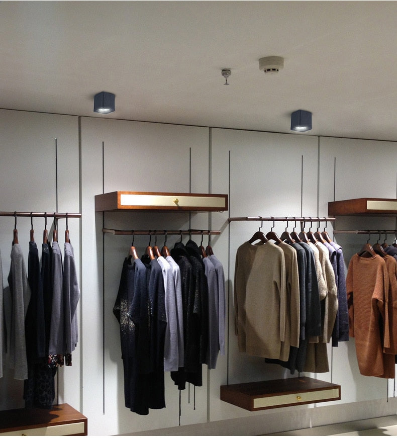 New square dimmable COB LED downlight 7W 9W 12W LED ceiling spotlight AC85~265V LEDceiling light warm/cool white indoor lighting