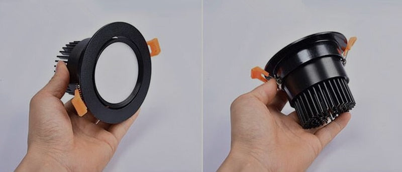 Dimmable AC90V-260V 3W 5W 7W 9W 12W 15W 18W LED Downlights Epistar Chip COB Recessed Ceiling Lamps Spot Lights For Home illumination