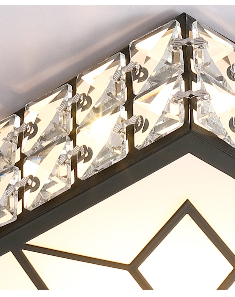 Luxury Modern Living Room Downlight Led Aisle Lamp Corridor Light Nordic Crystal Round Simple Entrance Light Entrance Lighting