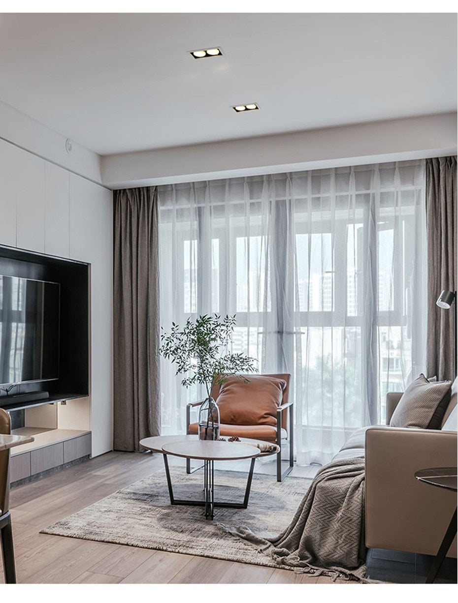 Recessed Led Downlight Lamp GX53 Bulb Ceiling Led Light No glare Bulb Replace 14W 18W 24W For Kitchen Dining Room Living Room