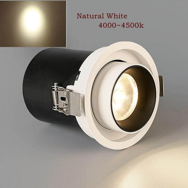 Led Recessed Lights Dimmable Spot Led Downlight Foldable Rotatable Indoor Home Ceiling Lamp AC110V 220V Living Room Kitchen Lamp