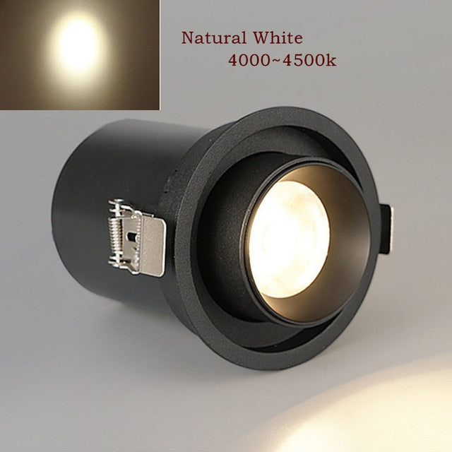 Led Recessed Lights Dimmable Spot Led Downlight Foldable Rotatable Indoor Home Ceiling Lamp AC110V 220V Living Room Kitchen Lamp