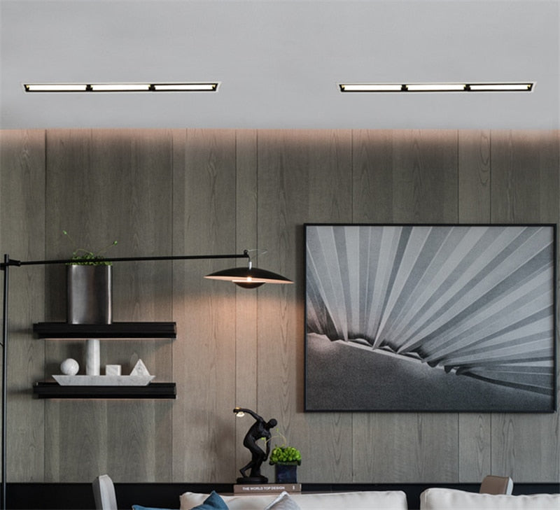 LED Downlight 10W 20W 30W Spot Light Line Light Bar Creative Linear Long Strip Living Room Corridor Recessed