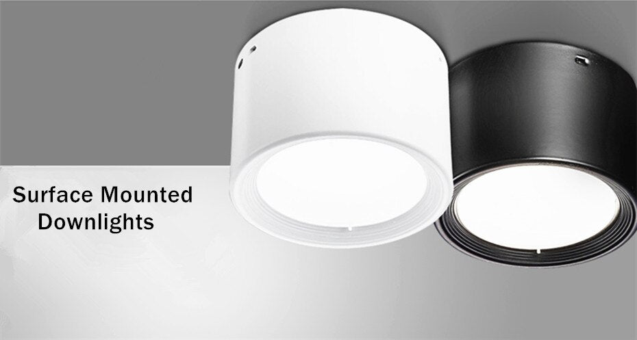 Surface Mounted Led Downlight Dimmable 5W 12W Ceiling LED Spot Lamp Indoor Lighting Fixture For Living Room Foyer Decoration
