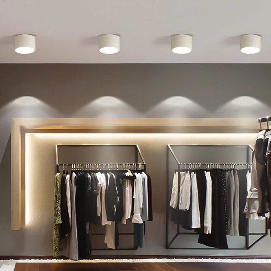 Surface Mounted Led Downlight Dimmable 5W 12W Ceiling LED Spot Lamp Indoor Lighting Fixture For Living Room Foyer Decoration