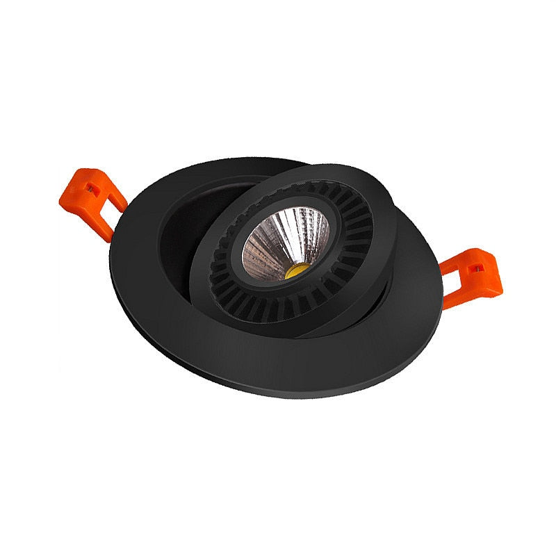 Rotatable Angle LED Recessed Downlight 5W 7W 10W 15W 18W LED Ceiling Spot Light AC 110V 220V Black/White Housing Light