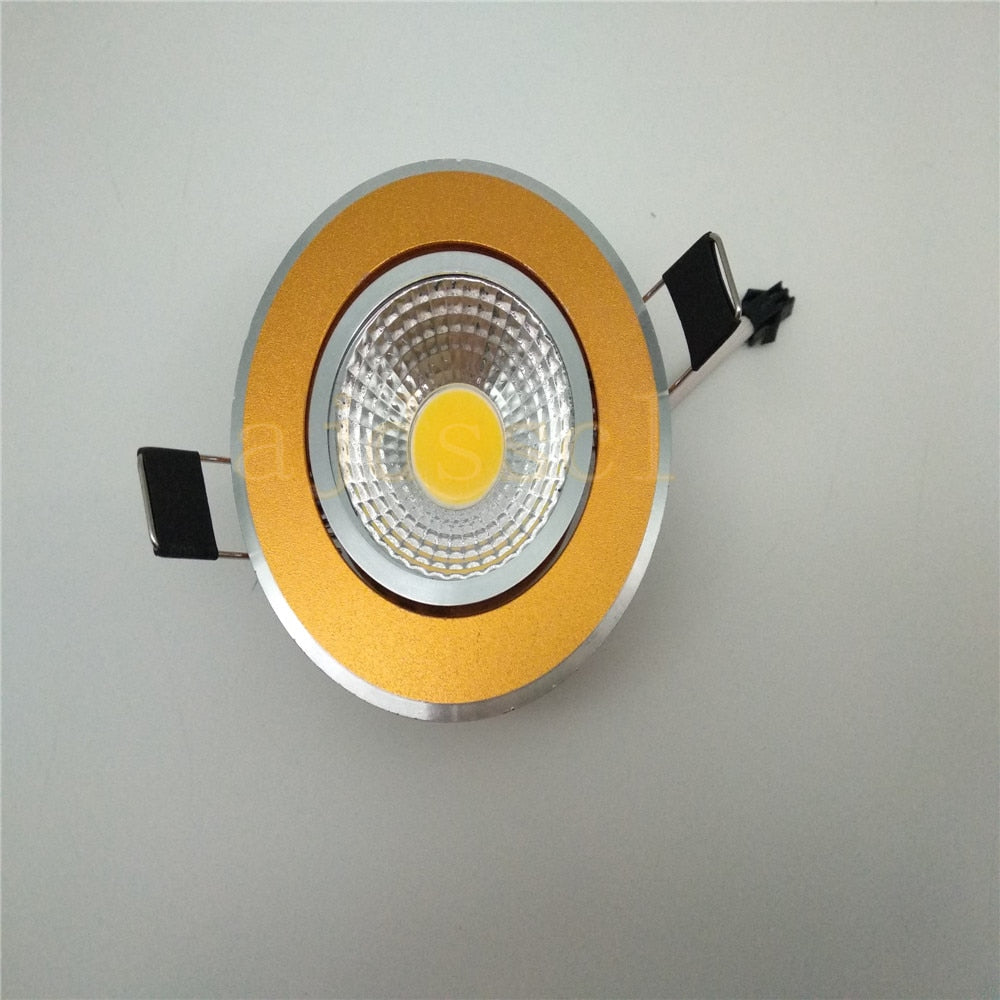 Super Bright Recessed LED Dimmable Downlight COB 3W 5W 7W 12W LED Spot light LED decoration Ceiling Lamp AC/DC 12V