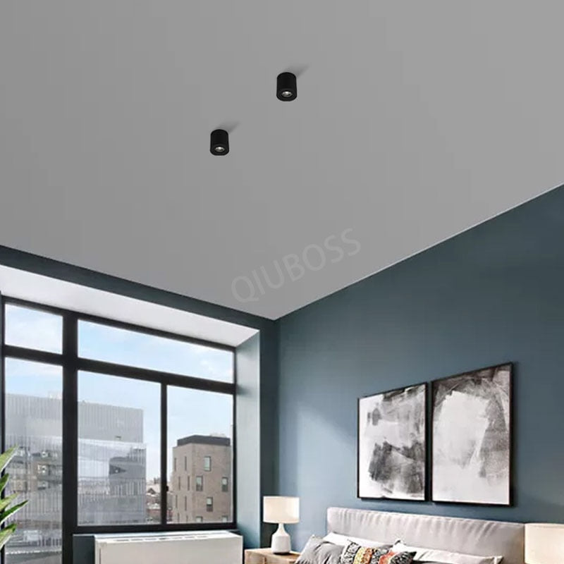 Round Dimmable LED Downlight 7W/12W AC110v/220V Lamp Removable Angle Adjustable LED Ceiling Spotlight for Household Lighting