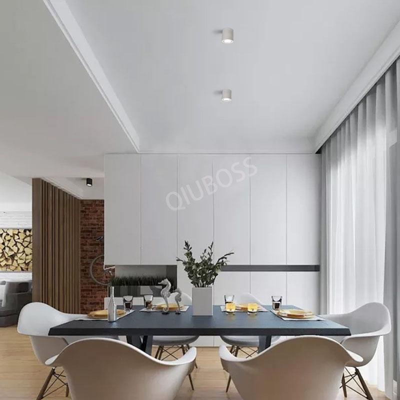 Round Dimmable LED Downlight 7W/12W AC110v/220V Lamp Removable Angle Adjustable LED Ceiling Spotlight for Household Lighting