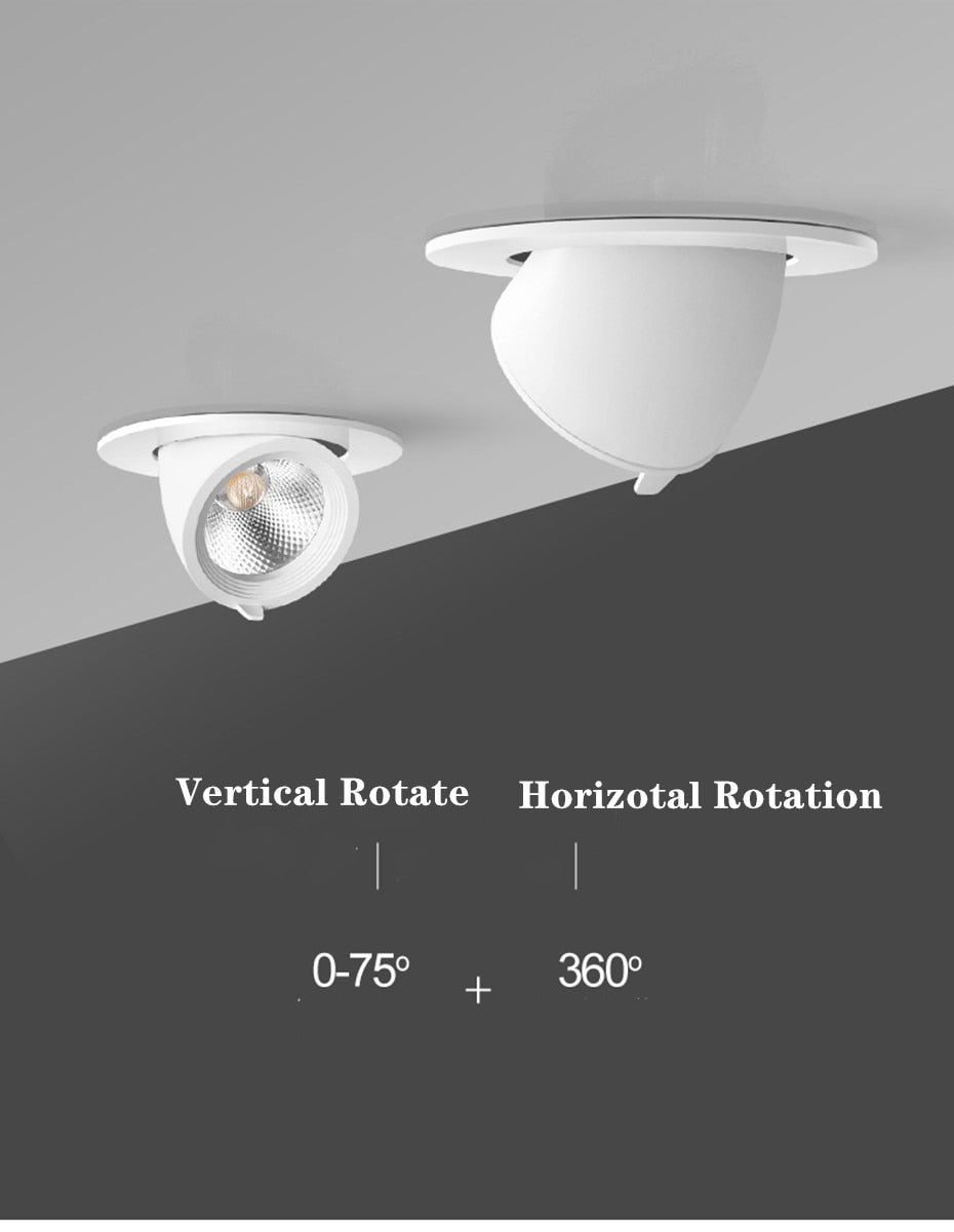 LED Downlight 220V 110V Spot LED downlight Dimmable 7W 10W 12W 15W Recessed in LED Ceiling Downlight Light Cold Warm white Lamp