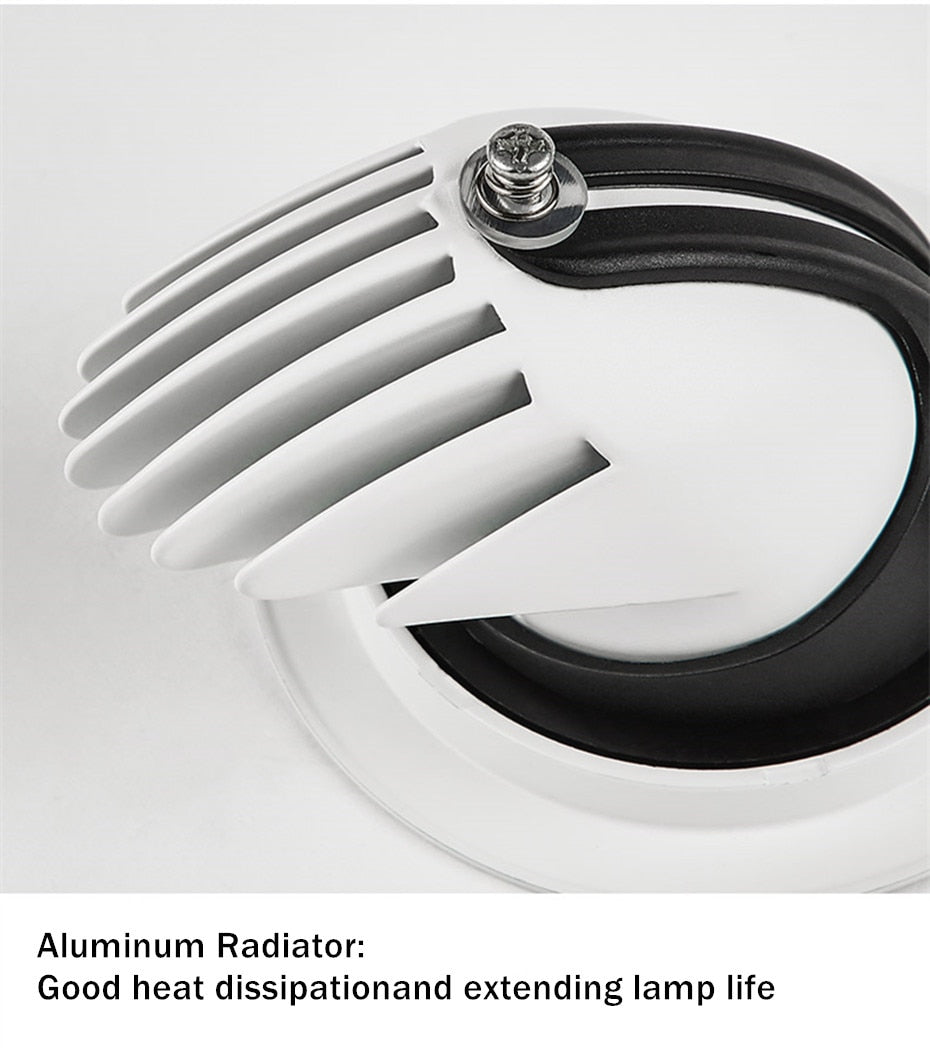 LED Downlight 220V 110V Spot LED downlight Dimmable 7W 10W 12W 15W Recessed in LED Ceiling Downlight Light Cold Warm white Lamp