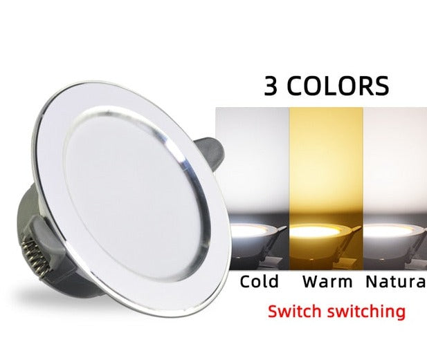 10Pcs Downlight 3w 5w spot led lights 3000k 4500K 6000K AC 220V-240V led Downlight Kitchen living room Indoor recessed lighting