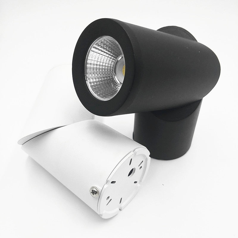 Dimmable Rotating LED Downlights 7W 9W 12W 15W COB LED Ceiling Spot Lights AC110-220V LED Wall Lamp Warm Cold White Indoor Lighting