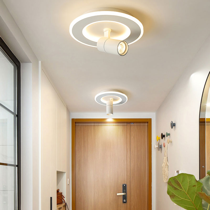 Tinlaibor Corridor led Downlights Washroom Cloakroom Aisle Wall Spot lamp Rotate Hall Entrance Stair lamp Downlight 20W 12W