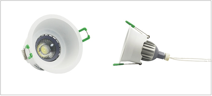 Round Deep Concave Single Ring Downlight LED Bulb Replaceable MR16 GU5.3/GU10 12V 85V-265V 75mm Hole Ceiling Spot Light