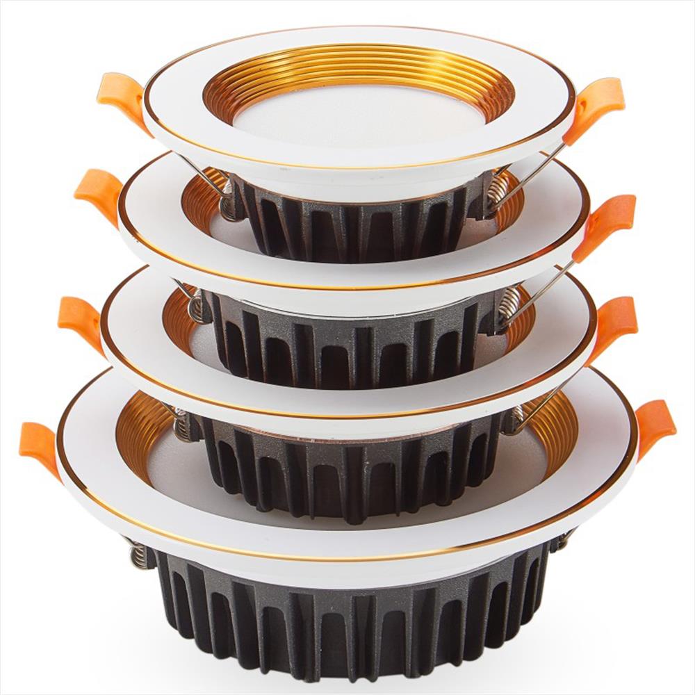 Recessed-Light Modern Down light Led Ceiling Lamp Aluminum High Brightness Living Room Light Led Fixture 7W 10W 12W Dimmable