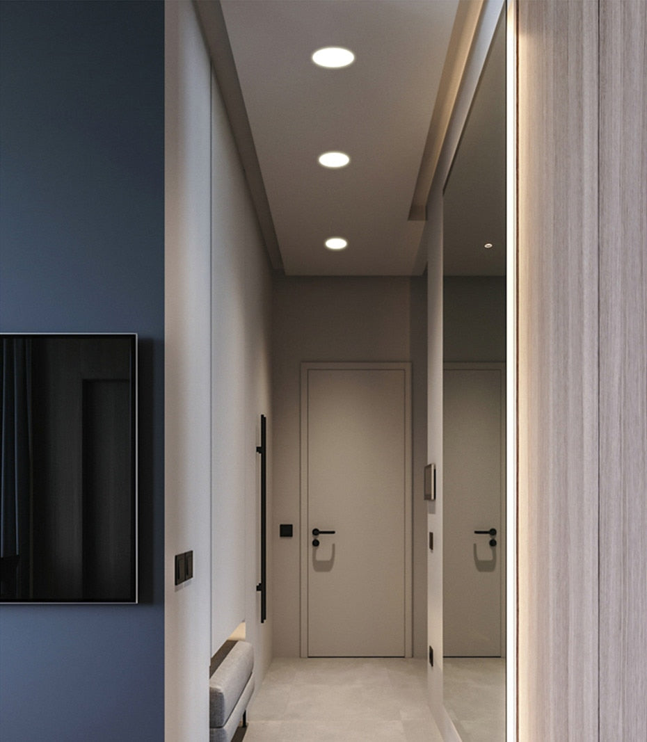 Recessed-Light Modern Down light Led Ceiling Lamp Aluminum High Brightness Living Room Light Led Fixture 7W 10W 12W Dimmable