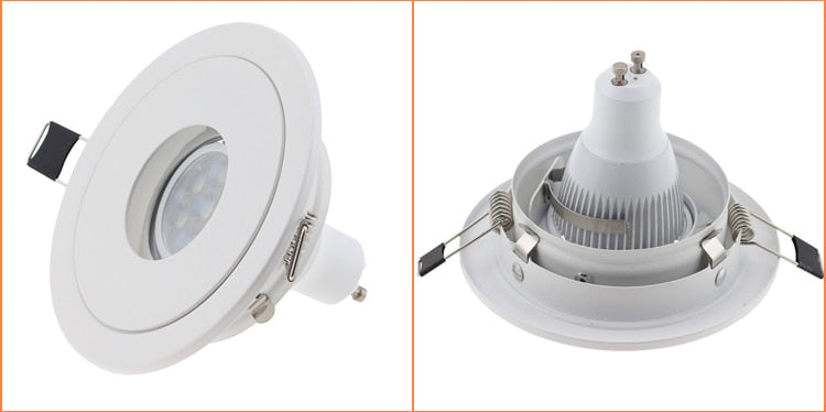 led GU10 fixture Adjustable led Ceiling Spot Light MR16 light bases Fitting Ovel Metal Holder Frame Replaceable Downlights