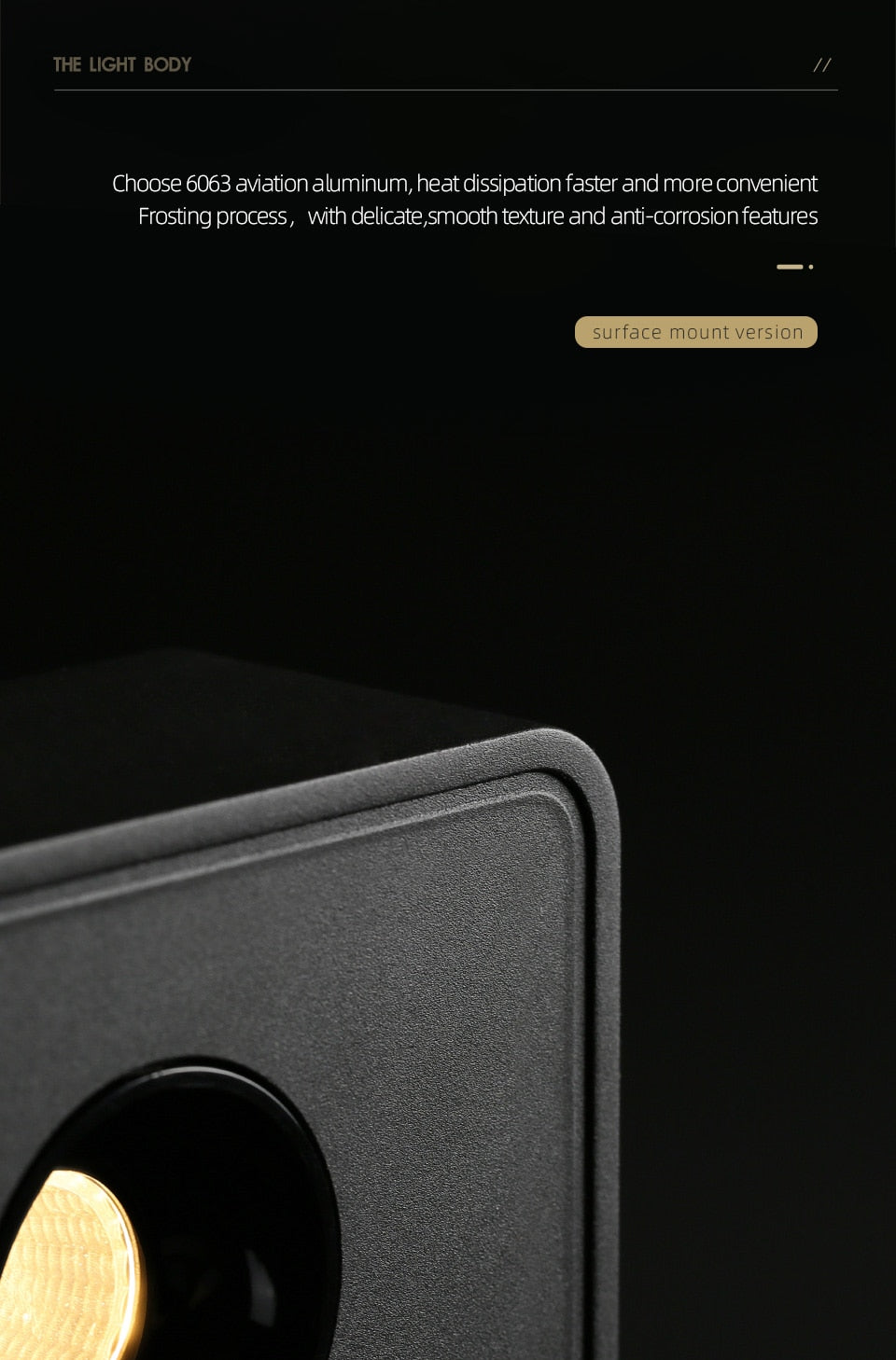 Aisilan Ultra-thin Led Surface Mounted Ceiling Downlight Anti-glare No Flicker Spot light for indoor Foyer Living Room AC90-260V