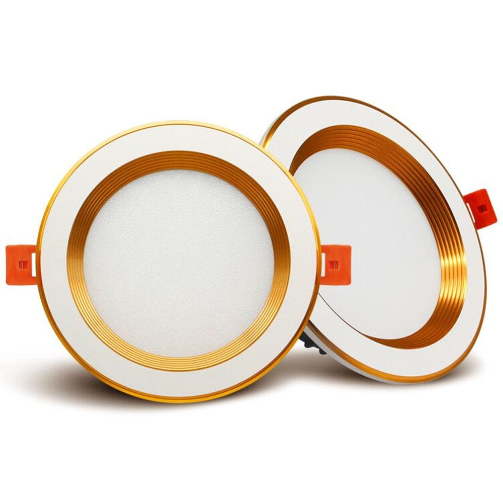 New Three Light Temperatures Anti Glare Recessed Downlight 7W 10W 12W 15W Round LED Ceiling Downlight Pic Background