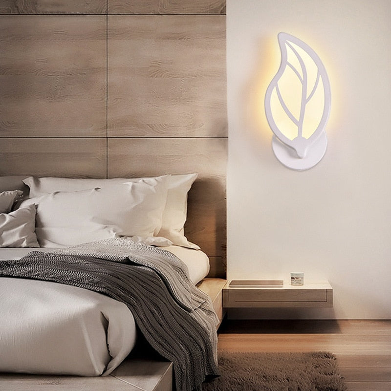 Simple Bedroom Lighting Nordic 220V 8W LED Acrylic Wall Lamp Modern Creative Bedroom Beside Lamp