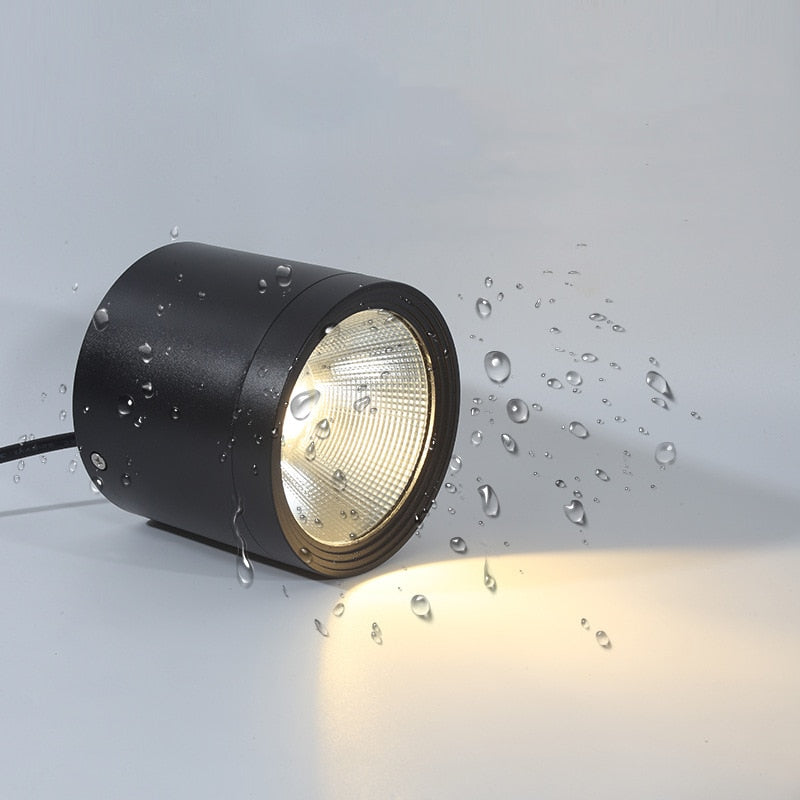 Waterproof IP65 LED Ceiling Downlights Surface Mounted Outdoor Bathroom 7W 12W 18W Toilet Kitchen Cylinder Spot Lighting Fixture