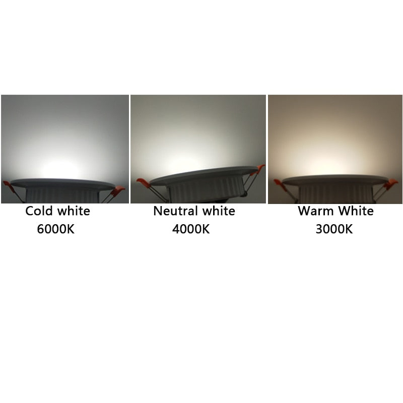 Driverless LED Recessed Downlight SMD 2835 5W 9W 12W 18W AC220V LED Ceiling Spot light Bedroom Indoor Lighting