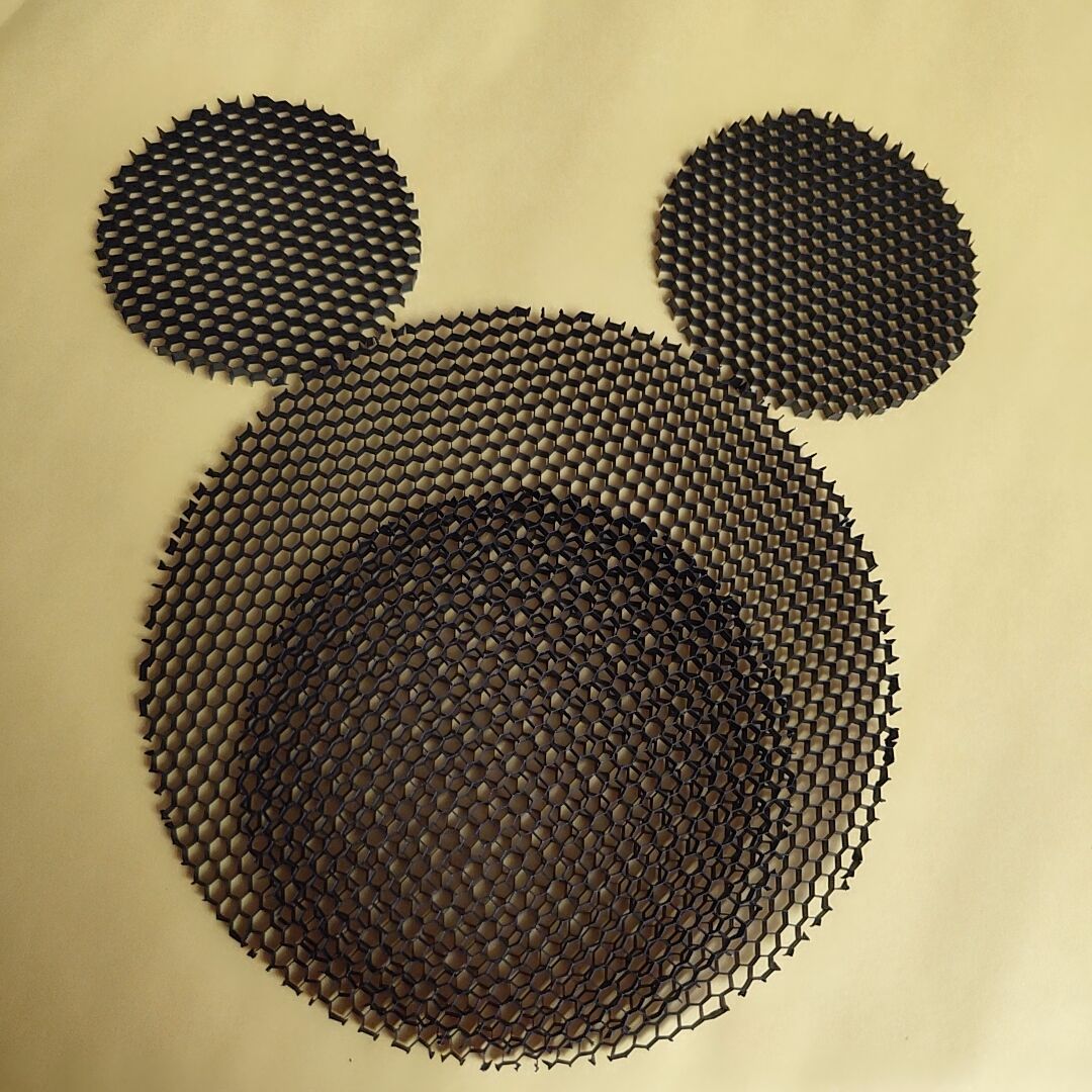 LED Soft light shade hood downlight spotlight round honeycomb mesh cover black anti-glare anti-dazzling light aluminum